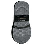 Wholesale - 5pk MEN DUSTER FOOT LINERS 3-ASST COLORS SIZE 10-13 STEVE MADDEN C/P 36, UPC: 194587615495